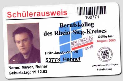 Schülerausweis 2000